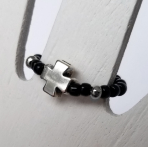 Petite Iron Cross Ring - Picture 2 of 3